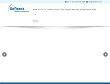 Tablet Screenshot of bioteknica.com